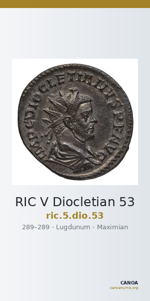 RIC V Diocletian 53 — CANOA