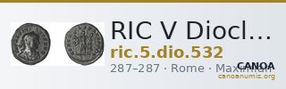 RIC V Diocletian 532 — CANOA