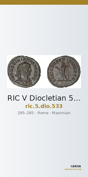 RIC V Diocletian 533 — CANOA