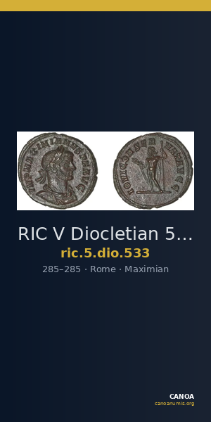 RIC V Diocletian 533 — CANOA