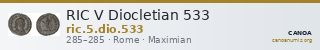 RIC V Diocletian 533 — CANOA