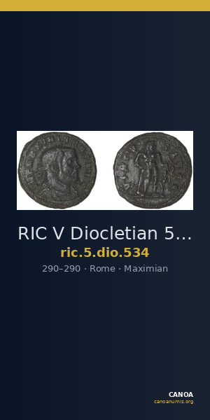 RIC V Diocletian 534 — CANOA