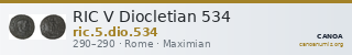RIC V Diocletian 534 — CANOA
