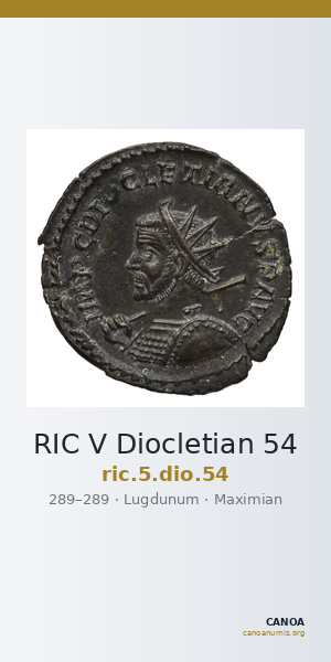 RIC V Diocletian 54 — CANOA