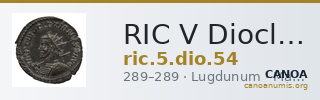 RIC V Diocletian 54 — CANOA