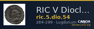 RIC V Diocletian 54 — CANOA