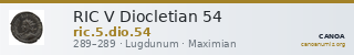 RIC V Diocletian 54 — CANOA
