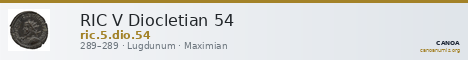 RIC V Diocletian 54 — CANOA