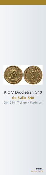 RIC V Diocletian 540 — CANOA