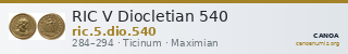 RIC V Diocletian 540 — CANOA