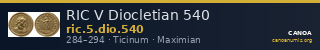 RIC V Diocletian 540 — CANOA