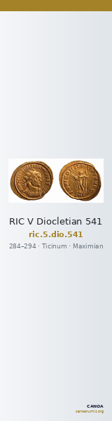 RIC V Diocletian 541 — CANOA