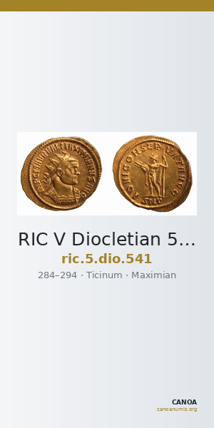 RIC V Diocletian 541 — CANOA
