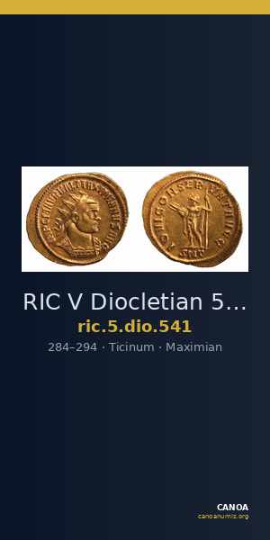 RIC V Diocletian 541 — CANOA