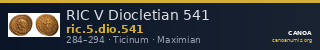 RIC V Diocletian 541 — CANOA