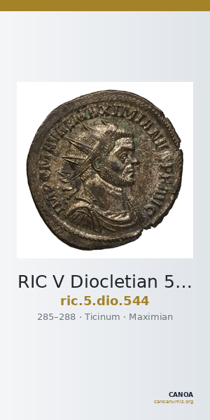 RIC V Diocletian 544 — CANOA