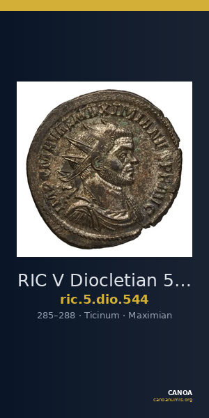 RIC V Diocletian 544 — CANOA