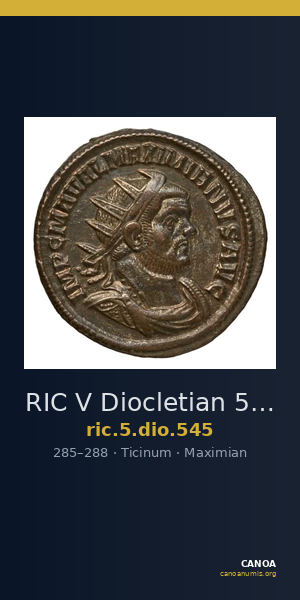 RIC V Diocletian 545 — CANOA