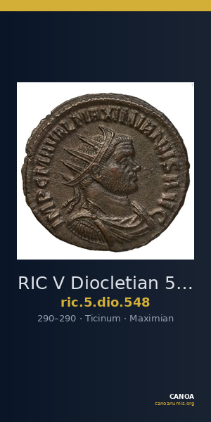 RIC V Diocletian 548 — CANOA