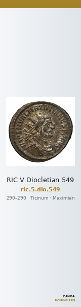 RIC V Diocletian 549 — CANOA