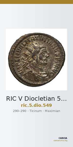 RIC V Diocletian 549 — CANOA