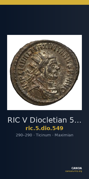 RIC V Diocletian 549 — CANOA