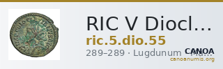 RIC V Diocletian 55 — CANOA