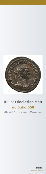RIC V Diocletian 558 — CANOA