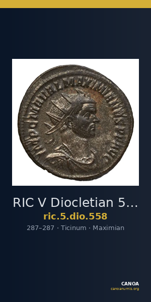 RIC V Diocletian 558 — CANOA