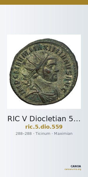RIC V Diocletian 559 — CANOA