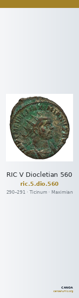 RIC V Diocletian 560 — CANOA
