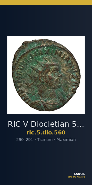 RIC V Diocletian 560 — CANOA