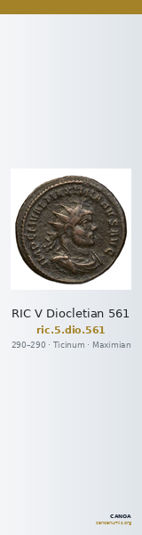 RIC V Diocletian 561 — CANOA
