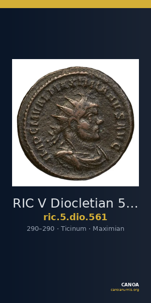 RIC V Diocletian 561 — CANOA