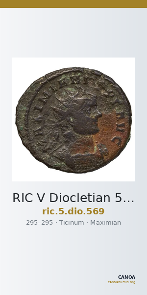 RIC V Diocletian 569 — CANOA