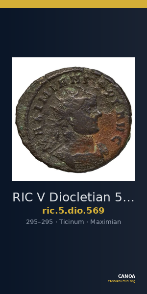 RIC V Diocletian 569 — CANOA