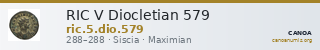 RIC V Diocletian 579 — CANOA