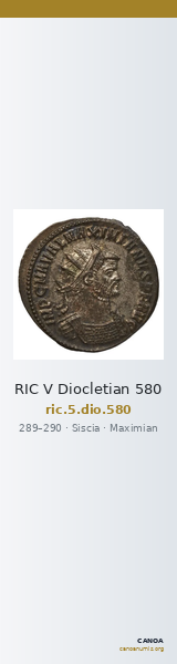 RIC V Diocletian 580 — CANOA