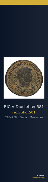 RIC V Diocletian 581 — CANOA