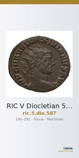 RIC V Diocletian 587 — CANOA
