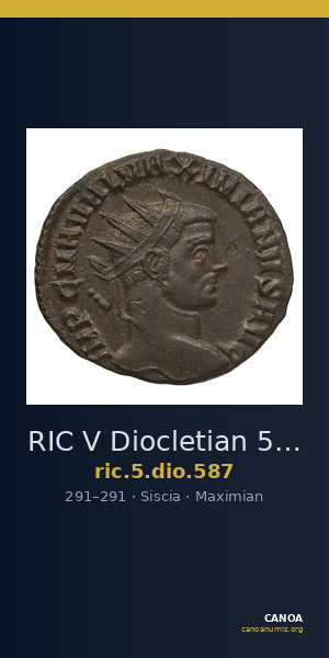 RIC V Diocletian 587 — CANOA