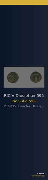 RIC V Diocletian 595 — CANOA