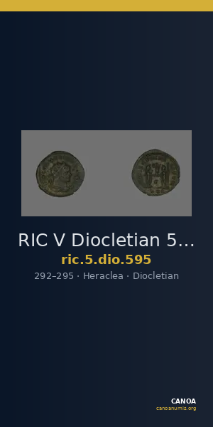 RIC V Diocletian 595 — CANOA