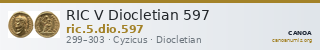 RIC V Diocletian 597 — CANOA