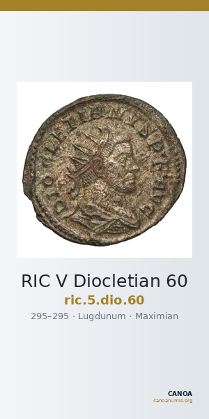 RIC V Diocletian 60 — CANOA