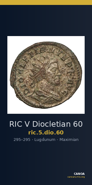 RIC V Diocletian 60 — CANOA
