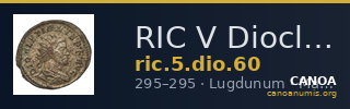 RIC V Diocletian 60 — CANOA