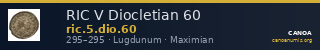 RIC V Diocletian 60 — CANOA