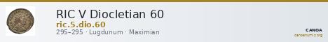 RIC V Diocletian 60 — CANOA