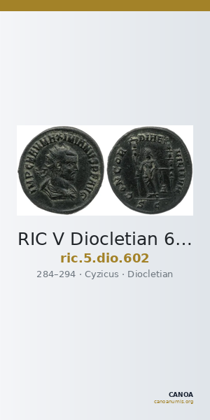 RIC V Diocletian 602 — CANOA